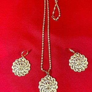 Pendant And Earring Set